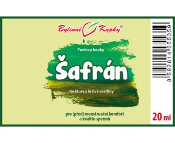 Safran - Kräutertropfen (Tinktur) 20 ml